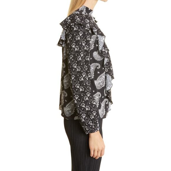 Ted Baker London Tiasey Paisley Blouse Size 8 - Picture 5 of 9